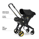 Doona Car Seat & Stroller All-in-One Travel System Nitro Black - Open Box