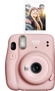 NEW Fujifilm Instax Mini 11 Instant Camera - Blush Pink - Big Bundle