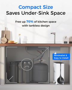 Waterdrop Reverse Osmosis System, Instant Hot Water Dispenser, 600 GPD