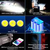 KLARUS 10000 Lumens Super Bright Searchlight Portable Spotlight Handheld Flashlight