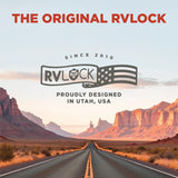 RVLock Class C Charter Keyless Entry Keypad and Handle with Fob, All Metal RV Door Lock and Latch Replacement Kit, Upgraded Silicone Keypad for Class C and A Motorhomes, Fits openings 4.5 x 3.5 Inches