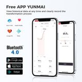 YUNMAI M1301-B Premium Bluetooth Smart Scale - IOS Android Fitbit Apple Health