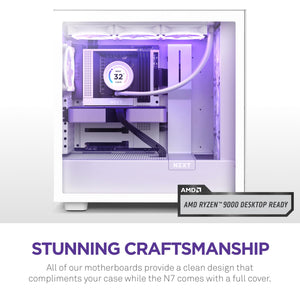 NZXT N7 B650E - AMD B650 Chipset - Supports AMD Ryzen 9000 8000 & 7000 Series