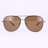 NWT Salvatore Ferragamo SF181S Aviator Sunglasses - Black / Brown + Box & Case