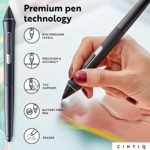 Wacom Cintiq 22 Drawing Tablet w/ Screen 21.5" Full HD Display w/ Pro Pen 2 - NEW