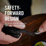 LEATHERMAN, Wave+, 18-in-1 Full-Size, Versatile Multi-tool for DIY, Home, Garden, Outdoors or Everyday Carry (EDC), Stainless Steel