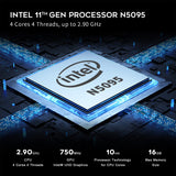 Beelink Mini S Intel 11th Gen N5095 @ 2.9GHz Mini PC 8GB RAM 256GB SSD