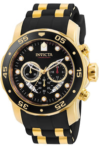 Invicta Men's 6981 Pro Diver Collection Chronograph Black Dial Black Dress Watch