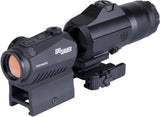 SIG SAUER Romeo5 1x20mm 2 MOA Red Dot & Juliet3 3x Magnifier Combo SORJ53101 OB