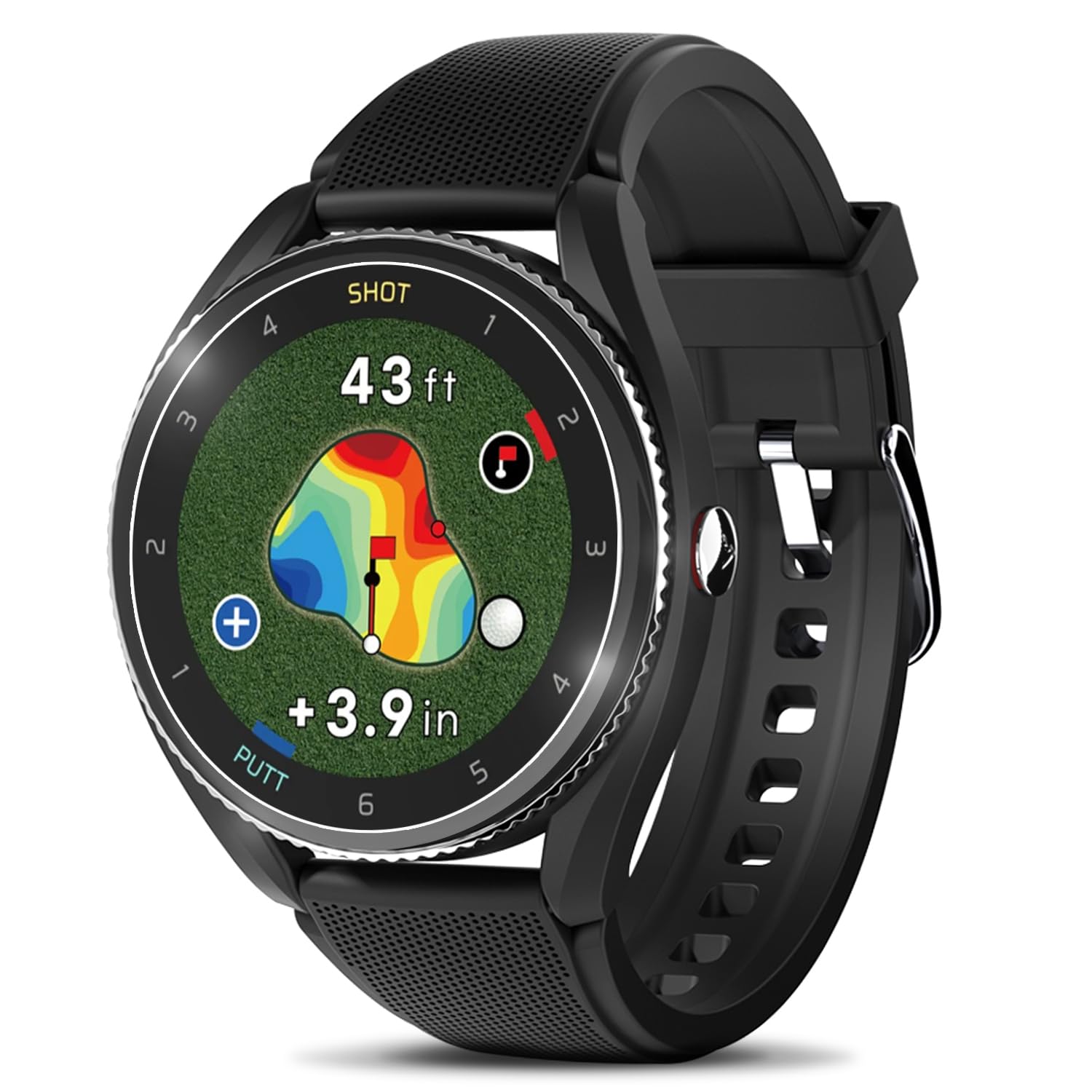 Voice Caddie T9 Premium GPS Golf Watch - Global Map Green Undulation Swing Analyzer