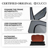 GUCCI GG0010S Black / Gray Square Authentic Polarized Sunglasses 58 mm - NEW