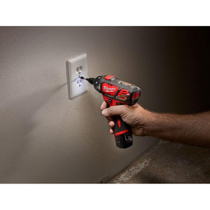 Milwaukee 2401-22 M12 1/4" Hex Cordless Screwdriver, (2x) Cp 1.5 Batteries, M12