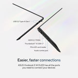 ASUS Vivobook S 14 OLED Slim Laptop, Intel Core Ultra 9 185H, 16GB, 1TB - Intel Evo Edition