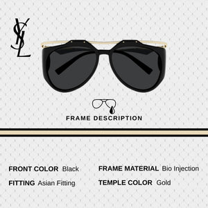 SAINT LAURENT SL M137 / F AMELIA Floating Aviator Sunglasses - NEW