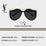 SAINT LAURENT SL M137 / F AMELIA Floating Aviator Sunglasses - NEW
