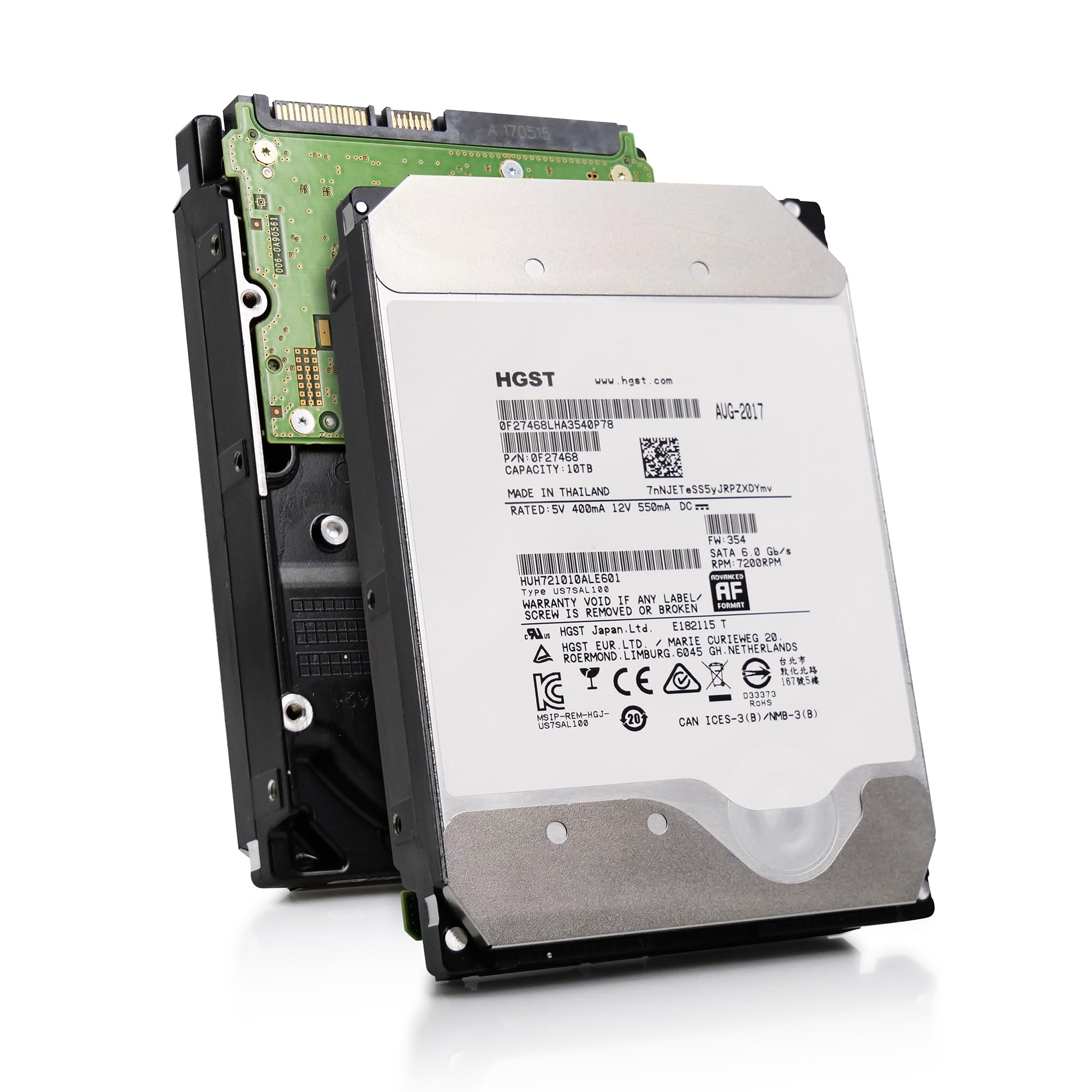 HGST WD Ultrastar DC HC510 10TB SATA 6.0Gb/s 7200 3.5" HDD - HUH721010ALE601