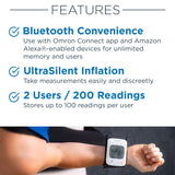 OMRON Gold Wireless Wrist Blood Pressure Monitor Bluetooth Smart Monitor NEW