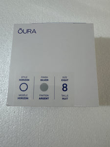 New Sealed - Oura Ring Gen3 Horizon - Silver - Size 8 - Smart Ring