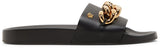 Versace Big Chain Pool Slide Black / Gold EU 38 (US Women's 8) M - New