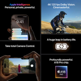 Apple - iPhone 16 Pro 128GB - Apple Intelligence - White Titanium - Verizon (Sealed)