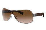 Ray Ban Shield Frame Sunglasses RB3471 00113 Arista 32mm - NEW