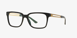 VERSACE VE3218 GB1 Black Square Rectangle 53 mm Eyeglasses