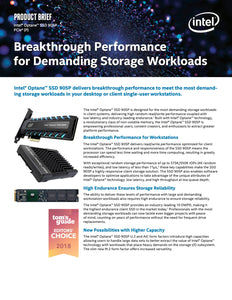 Intel Optane 905P Series 960GB, U.2 PCIe 3.0 x4 NVMe, 2.5" Internal SSD