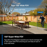 TP-Link 𝗧𝗮𝗽𝗼 MagCam, Outdoor Security Camera, Magnetic Mount Wireless Camera