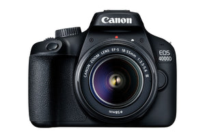Canon EOS 4000D DSLR Camera and EF-S 18-55 Mm F/3.5-5.6 III Lens Black -  NEW