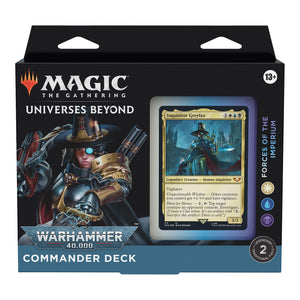 MTG – Warhammer 40,000 – Universes Beyond (40K)—Commander Deck Display Set of 4