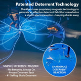 SHARKBANZ 2 - Official Magnetic Shark Deterrent Band - Slate / Azure - New Sealed