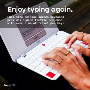 Freewrite Traveler Lightweight and Portable Typewriter with E Ink Digital Screen