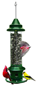 Brome 1024 Squirrel Buster Plus Wild Bird Feeder with Cardinal Perch Ring