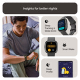 Fitbit Sense 2 FB521BKGB-US Health & Fitness Smartwatch Unisex Aluminum Case