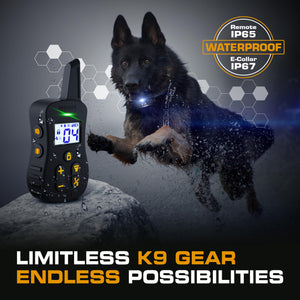 INVIROX Dog Shock Collar Ultra K9 X2 - 124 Training Levels - 4 Powerful Modes - 2 Collars
