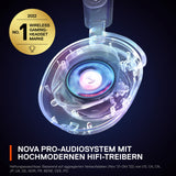 SteelSeries Arctis Nova Pro Wireless Multi-System Gaming Headset - Premium Hi-Fi Drivers - Active Noise Cancellation - Infinity Power System - Stealth Retractable Mic - PC, PS5/PS4, Switch, Mobile