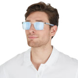 Oakley Exchange Sun Polished Clear Prizm Deep Water Polarized Sunglasses OO9483