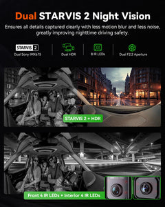 Vantrue E360 Plus Bundle 5.2K 360 Panoramic Dash Cam 5GHz WiFi GPS Dual