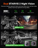 Vantrue E360 Plus Bundle 5.2K 360 Panoramic Dash Cam 5GHz WiFi GPS Dual