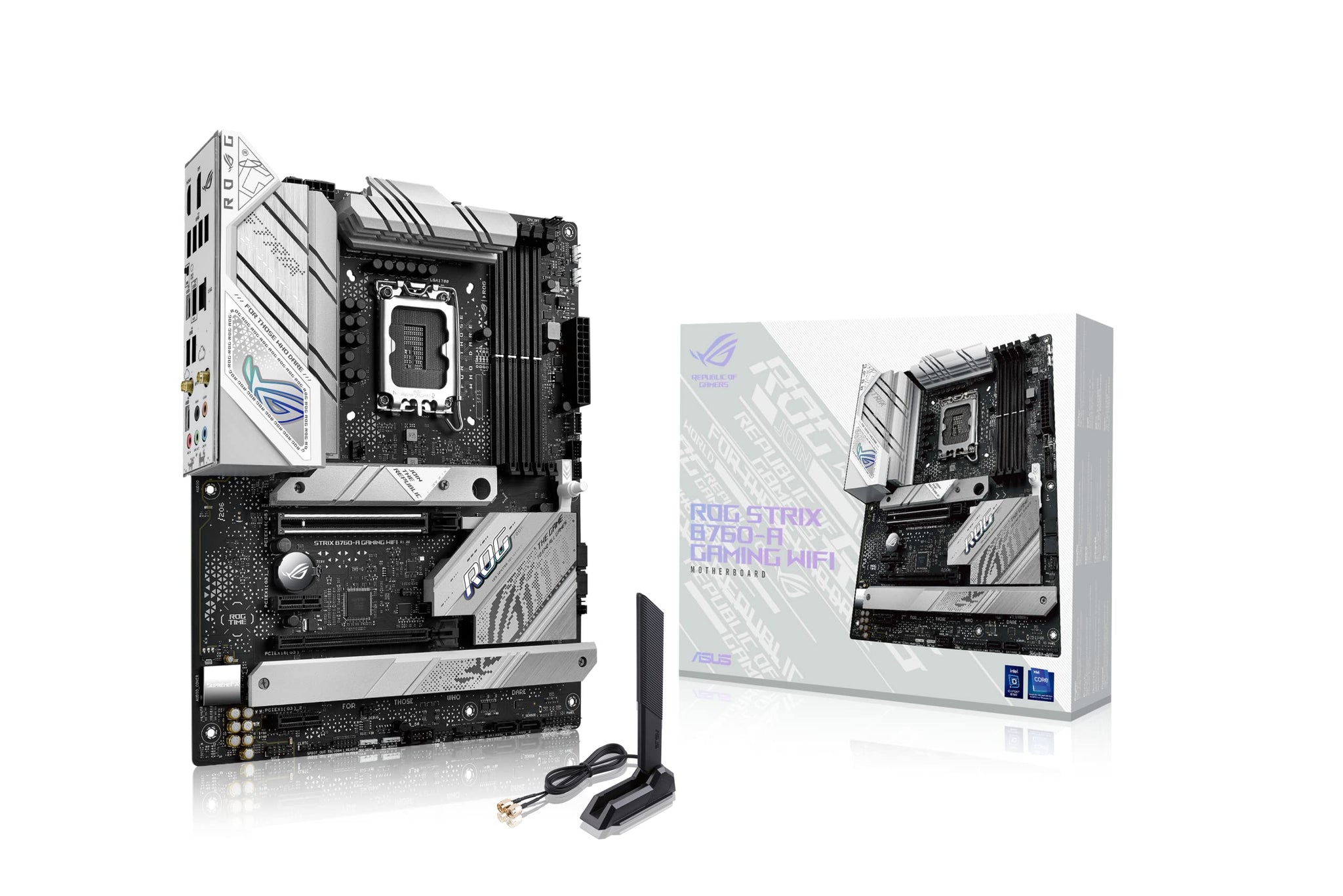 ASUS ROG Strix B760-A Gaming WiFi Intel B760 (13th and 12th Gen) LGA 1700 white
