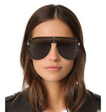NEW Genuine VERSACE #FRENERGY VISOR Gray Shield Metal Sunglasses VE 2180 1000/87