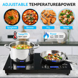 Duxtop 1800W LCD Portable Induction Cooktop with 2 Burners BT-K35-LCD (9720LCBI)