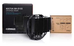 Noctua NH-D15S CChromax. Dual-Tower CPU Cooler NF-A15 PWM 140mm Fan (Black)