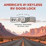 RVLock V4 Keyless RV Door Lock, Full Metal, for Campers/5th Wheels/Trailers - NEW
