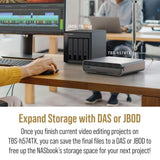 QNAP TBS-h574TX-i3-12G-US i3-1320PE 8C 12GB 5 Bay NAS Storage Server - NEW