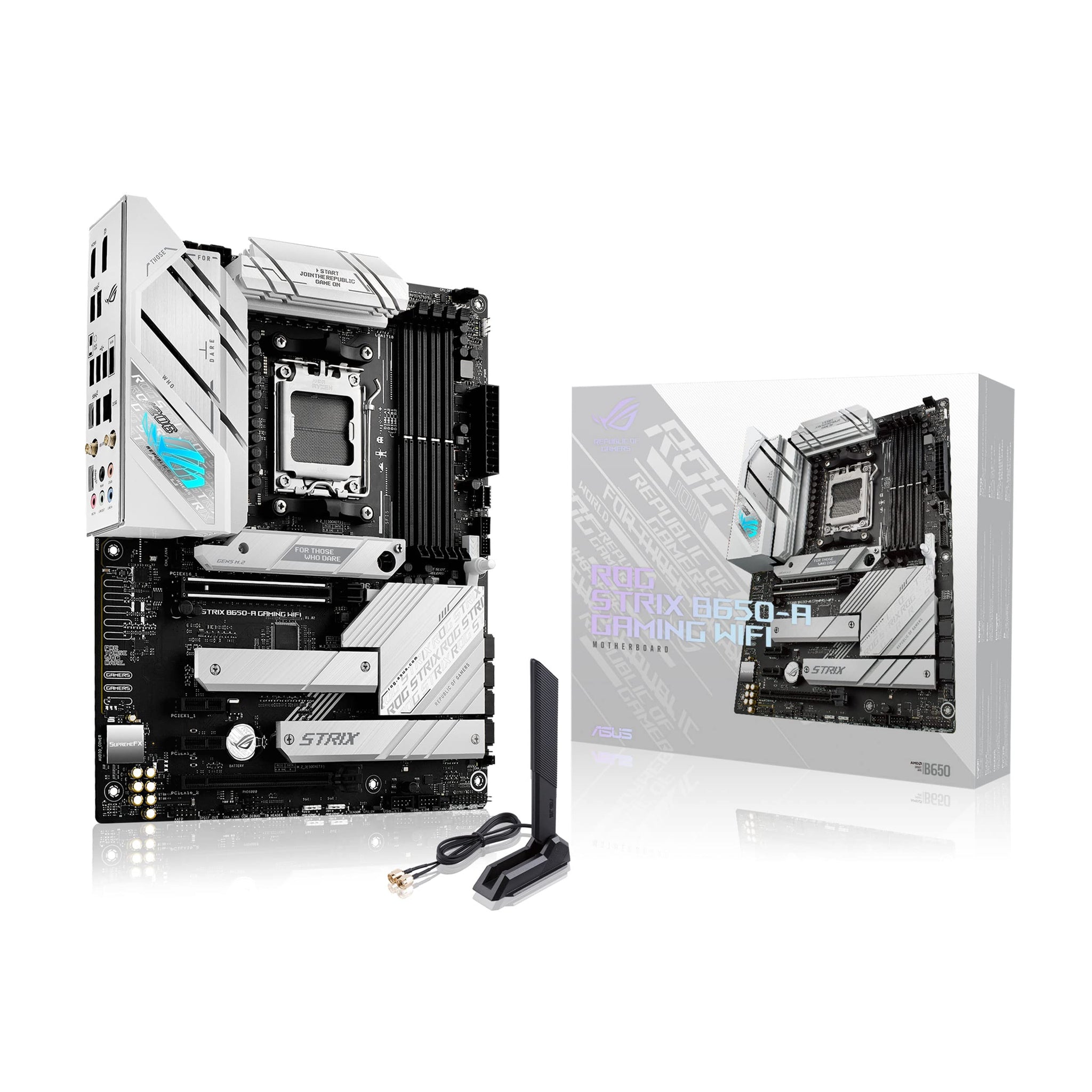 ASUS ROG Strix B650-A Gaming Wifi 6E AM5 Ryzen 7000 Motherboard 3xM.2 Slots