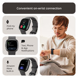 Fitbit Sense 2 FB521BKGB-US Health & Fitness Smartwatch Unisex Aluminum Case