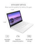HP Chromebook 11.6" Laptop -MediaTek - MT8183 - 4GB RAM - 32GB SSD Chrome OS