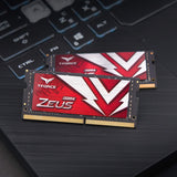 TEAMGROUP T-Force Zeus DDR4 SODIMM 32GB (2x16GB) 3200MHz (PC4-25600) 260 Pin CL22 Laptop Memory Module Ram TTZD432G3200HC22DC-S01