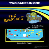 Arcade1Up The Simpsons Arcade Machine, 4-Foot — 4 Player Arcade Game Machine for Home, Live WiFi Enabled — Includes Custom Arcade Game Riser, Adjustable Stool, Light-Up Marquee, and Tin Wall Sign